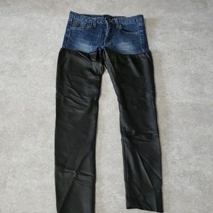 Unique Skinny leather Jean